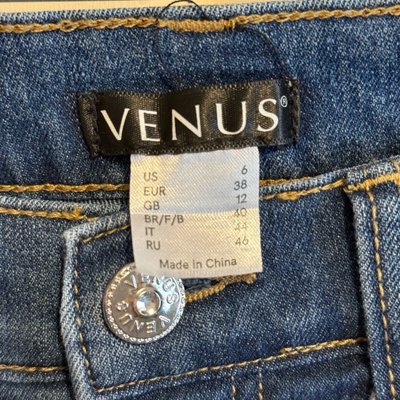 VENUS Floral Embroidered Skinny Jeans - Blue - Picture 3 of 4